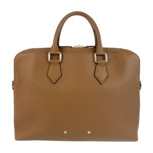 Louis Vuitton Alma Brown Silver Hardware Leather M53489 Business Bag Briefcase
